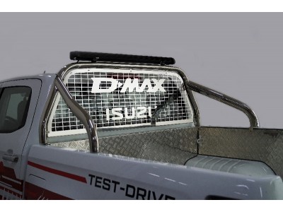Защита кузова и заднего стекла 75х42 мм со светодиодной фарой ТСС для FIsuzu D-Max 2019 – н.в.