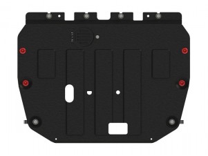 Защита картера двигателя, КПП (2 мм, сталь) для GAC GN8 2020-н.в. (V = 2.0 AT) №28.4664 V1