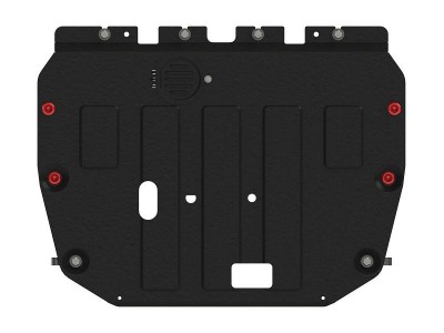 Защита картера двигателя, КПП (2 мм, сталь) для GAC GN8 2020-н.в. (V = 2.0 AT)