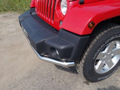 Защита переднего бампера 60 мм ТСС для Jeep Wrangler 3D 2010-2018