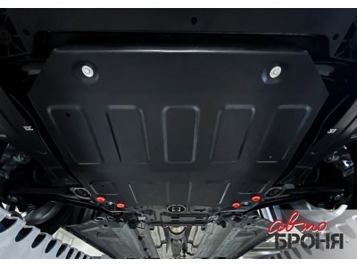 Защита картера (сталь) + комплект крепежа для GAC GS3 2024-н.в. (V - 1.5, робот, передний привод, рынок РФ)