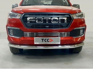 Защита передняя нижняя 76,1 мм для Foton Tunland G7 2.0 Diesel АКПП 4WD 2024-н.в. №FOTTUNG724-18