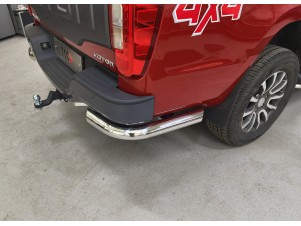 Защита задняя (уголки) 76,1 мм для Foton Tunland G7 2.0 Diesel АКПП 4WD 2024-н.в. №FOTTUNG724-22