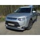 Защита переднего бампера 60 мм ТСС для Mitsubishi Outlander 2014-2015