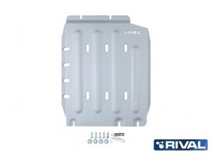 Защита КПП + комплект метизов, Rival, Алюминий 6мм для Tank 300 2021-Present, V - 2.0T, АКПП, 4WD №333.4803.1.6