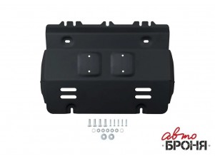 Защита радиатора + комплект метизов, АвтоБРОНЯ, Сталь для Tank 300,  V-2.0, АКПП, полный, 2023-н.в.;Tank 500, V-3.0, V-2.0, АКПП, 4WD, 2023-н.в. №111.04801.1