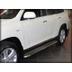 Пороги с листом d-60 для Toyota Highlander 2010-2013