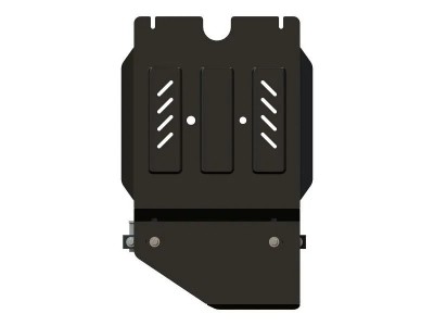 Усиленная защита КПП и РК (3 мм, сталь) для Toyota Hilux (Vigo, Fortuner) 2006-2015 (V = 2.5d; 3.0TD AT)