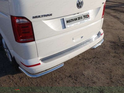 Защита задняя уголки 60 мм ТСС для Volkswagen Multivan T6 2015-2021