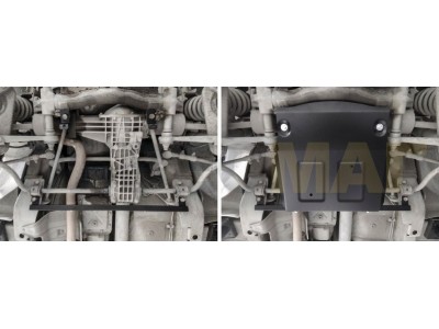 Защита переднего редуктора и КПП Автоброня, сталь 2 мм для Chevrolet Niva/Niva Travel 2002-2021