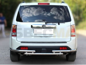 Защита заднего бампера 53 мм с боковой защитой для Honda Pilot № HPIL13_3
