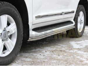 Защита штатного порога 53 мм для Toyota Land Cruiser 200 № LCN2013 7
