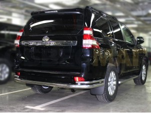 Защита задняя с уголками 76-43 мм для Toyota Land Cruiser Prado 150 № LCPR13_3.3