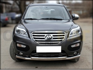 Защита передняя двойная 60-53 мм для Lifan X-60 № LIFX60 1.2
