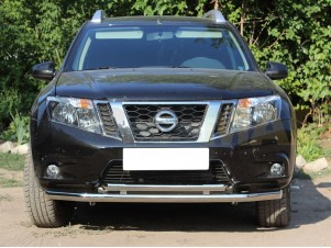 Защита передняя двойная 60-53 мм для Nissan Terrano № NT14_1.2