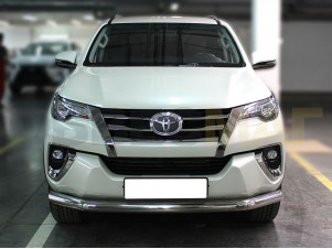 Защита переднего бампера 76 мм для Toyota Fortuner № TF17_1