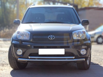 Защита передняя двойная 60-53 мм для Toyota RAV-4 2000-2005