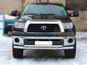 Защита передняя двойная 76-60 мм для Toyota Tundra № TTU_1