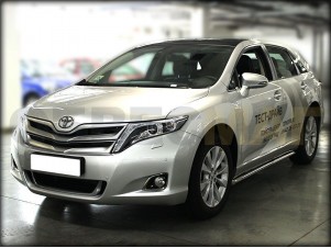 Защита штатного порога 53 мм для Toyota Venza № TV13_2