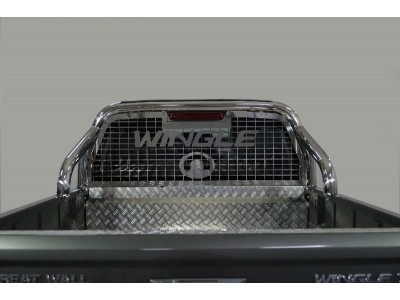Защита кузова пикапа и заднего стекла 76 мм ТСС для Great Wall Wingle 2020-2021