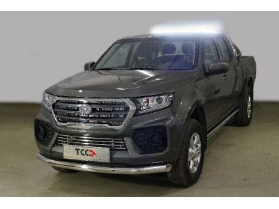 Защита переднего бампера 76 мм ТСС для Great Wall Wingle 2020-2021