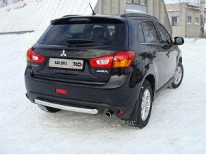 Защита заднего бампера центральная 60 мм для Mitsubishi ASX № MITSASX13-08