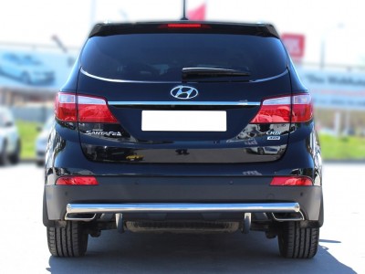 Защита заднего бампера 60 мм для Hyundai Santa Fe Grand 2014-2016