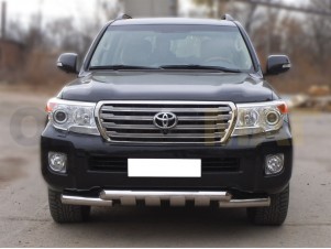 Защита переднего бампера Shark 76 мм для Toyota Land Cruiser 200 № LCN_1.3