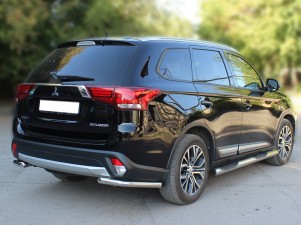 Защита задняя уголки 53 мм для Mitsubishi Outlander № MOU15_3.2