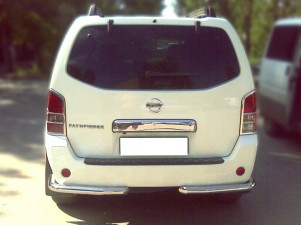 Защита задняя уголки 76 мм для Nissan Pathfinder № NP10 4.2