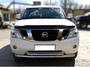 Защита передняя двойная 76-60 мм для Nissan Patrol № PTL2014_1