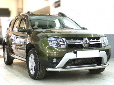 Защита переднего бампера 60 мм для Renault Duster 2011-2015