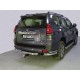 Защита задняя двойные уголки 76-42 мм ТСС для Toyota Land Cruiser Prado 150 2017-2020