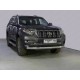 Защита передняя овальная 75х42 мм ТСС для Toyota Land Cruiser Prado 150 2017-2020