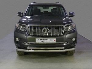Защита передняя двойная 76-50 мм для Toyota Land Cruiser Prado 150 № TOYLC15017-19