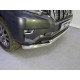 Защита передняя двойная 76-50 мм ТСС для Toyota Land Cruiser Prado 150 2017-2020