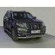 Защита передняя двойная 76-50 мм ТСС для Toyota Land Cruiser Prado 150 2017-2020