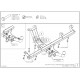 Фаркоп оцинкованный для Lada Niva Travel 2021-н.в., Chevrolet Niva 2123 2008-2020, Lada Niva 2020-2021 быстросъемное крепление шара