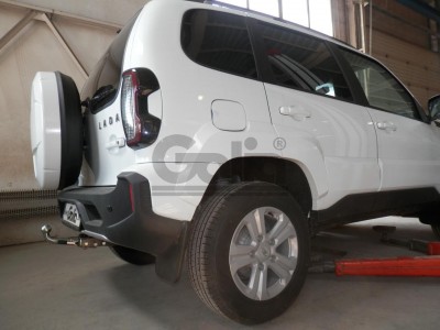Фаркоп оцинкованный для Lada Niva Travel 2021-н.в., Chevrolet Niva 2123 2008-2020, Lada Niva 2020-2021 быстросъемное крепление шара