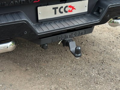 Фаркоп (Black, шар E, надпись Tunland V9) для Foton Tunland V9 2.0 Diesel АКПП 4WD 2025-н.в.