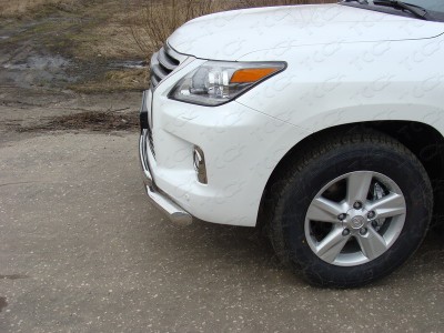 Накладка решётки радиатора 16 мм ТСС для Lexus LX-570 2012-2015