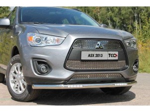 Защита переднего бампера с ДХО 60 мм для Mitsubishi ASX № MITSASX13-19