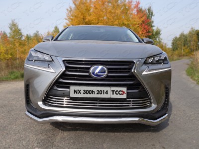 Накладка решётки радиатора 12 мм ТСС для Lexus NX-300h 2014-2017
