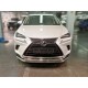Защита переднего бампера радиусная двойная d-60+43 для Lexus NX-300 2017 – 2021