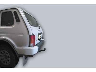 Фаркоп для Lada Niva Legend Urban 2020-н.в., Лада Нива 4x4 Urban 2014-2020 с газовым оборудованием с условно-съемным креплением шара (на 2 болтах)