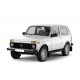 Защита порогов с накладками d=63 мм ШАГРЕНЬ (ППК) для Lada 4x4 2121 1995-2020, Lada Niva Legend 2020-н.в.