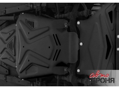 Комплект защит картер + КПП + РК (сталь) + комплект крепежа для Lada Niva Legend 2021-н.в. (V - все), Lada 4x4 1977-2021 (V - все)