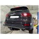 Фаркоп с хромированной накладкой для Kia Sorento Prime 2015-2020, Hyundai Santa Fe 2018-2021 съемное крепление шара под американский квадрат