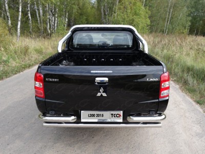Защита кузова пикапа 76 мм ТСС для Mitsubishi L200 2015-2019