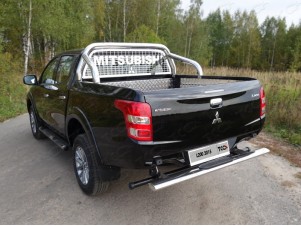 Защита кузова пикапа и заднего стекла 76 мм для Mitsubishi L200 № MITL20015-17